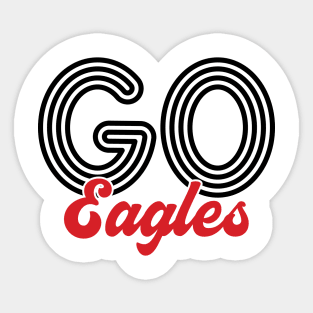 Go Eagles - Baseball Sticker